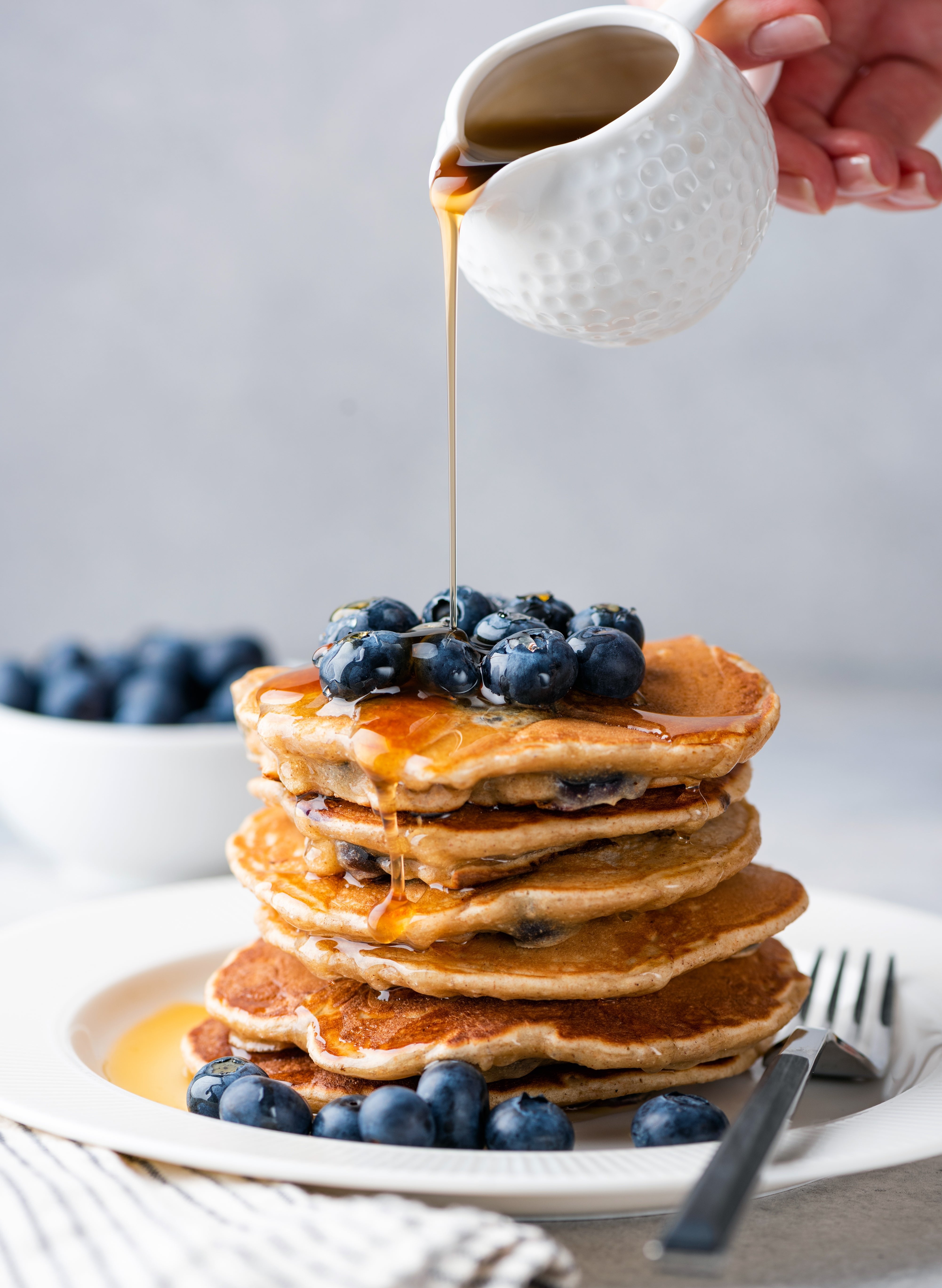 Fluffy Old Fashioneds | Protein Pancakes