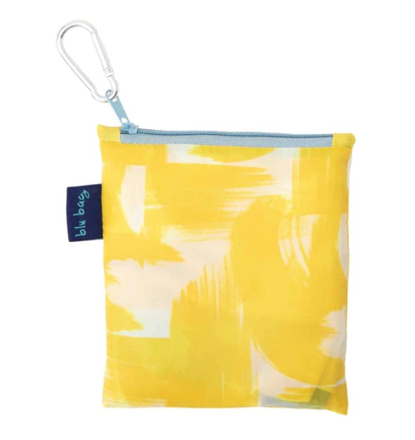 Yellow Brushstrokes | Premium Shopping Tote  {Reusable}