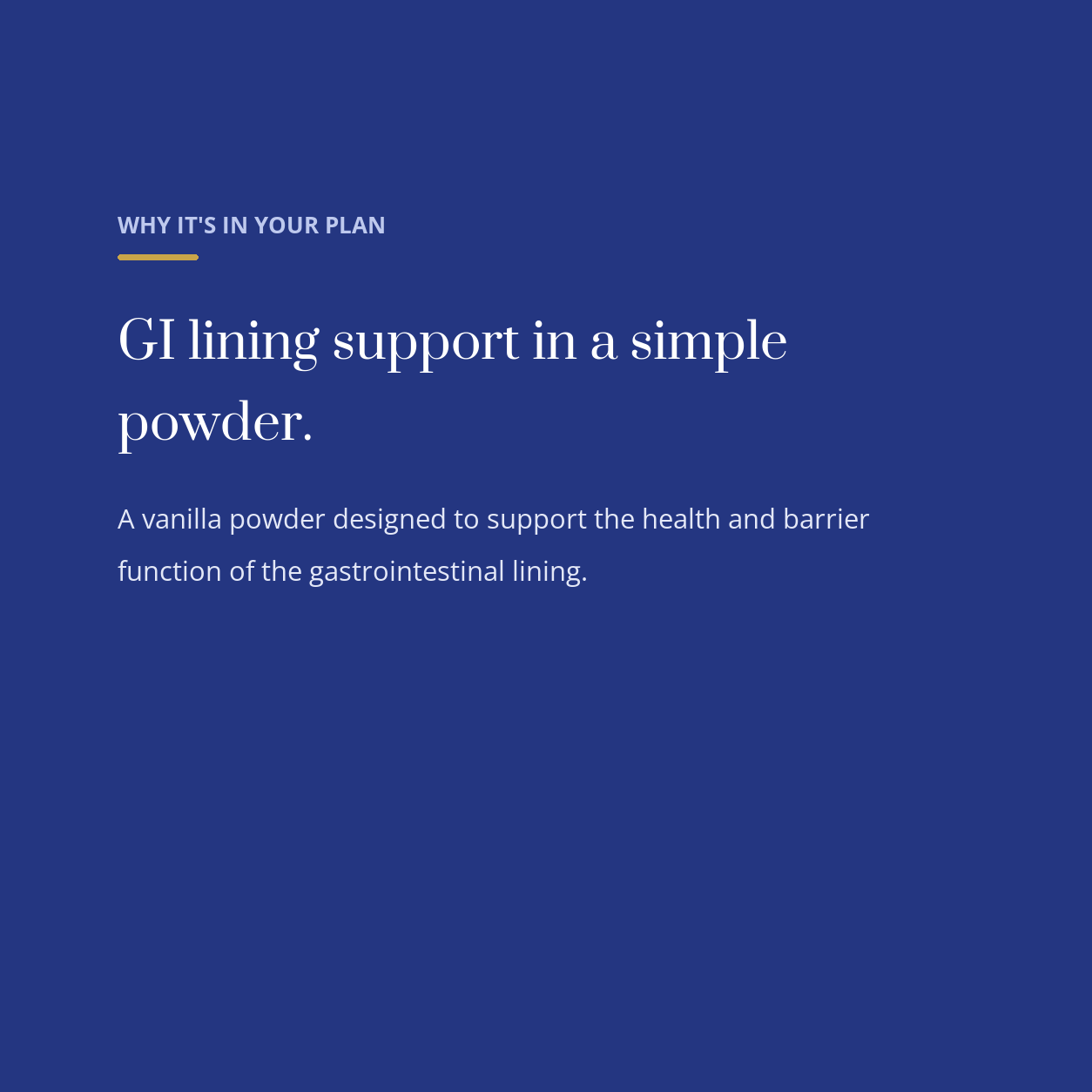 diata-supplement-pdp-v2:gi-barrier-support-vanilla:6c86ab3ead76:why | Why GI Barrier Support — Vanilla is in your plan