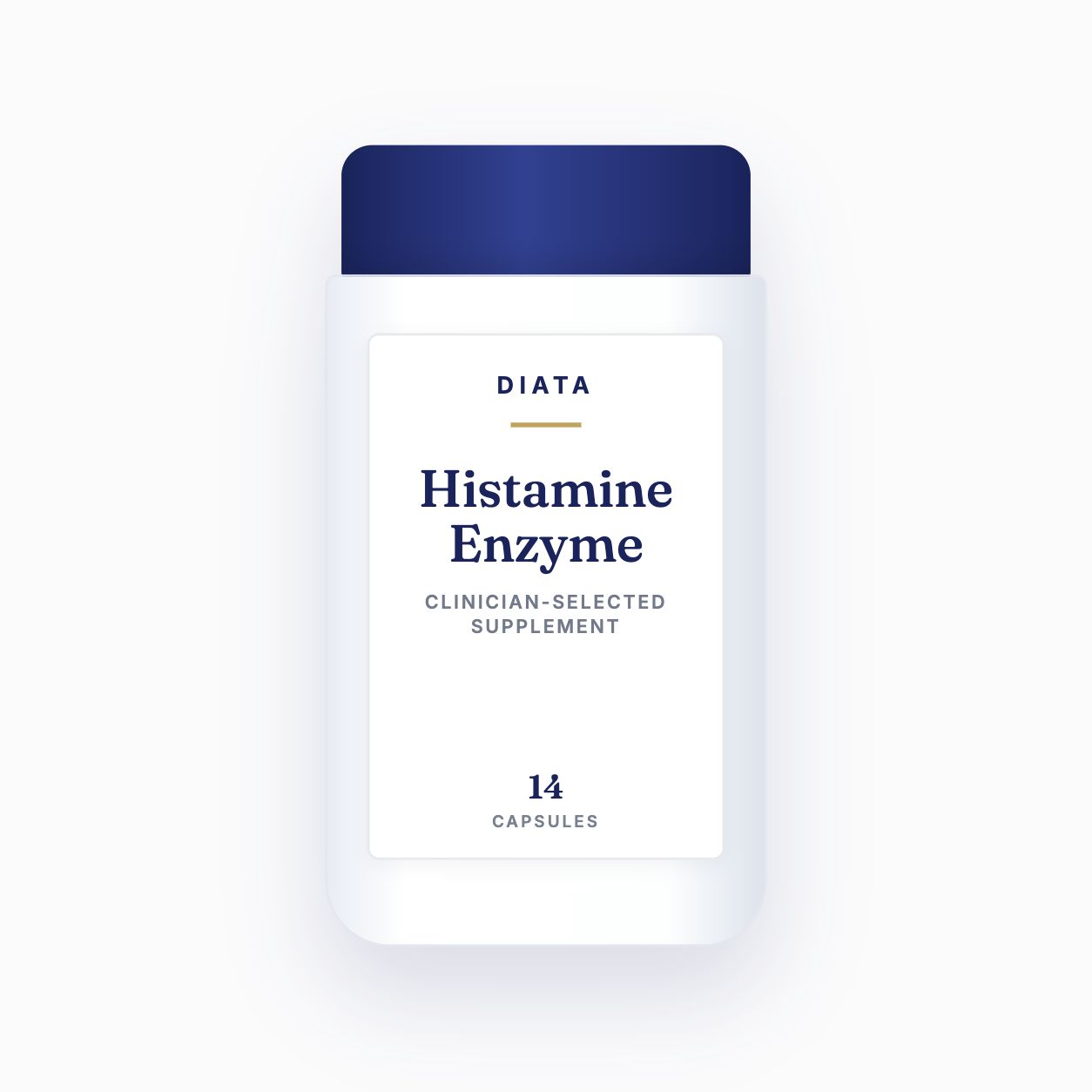 Diata Histamine Enzyme vial labeled 14 capsules
