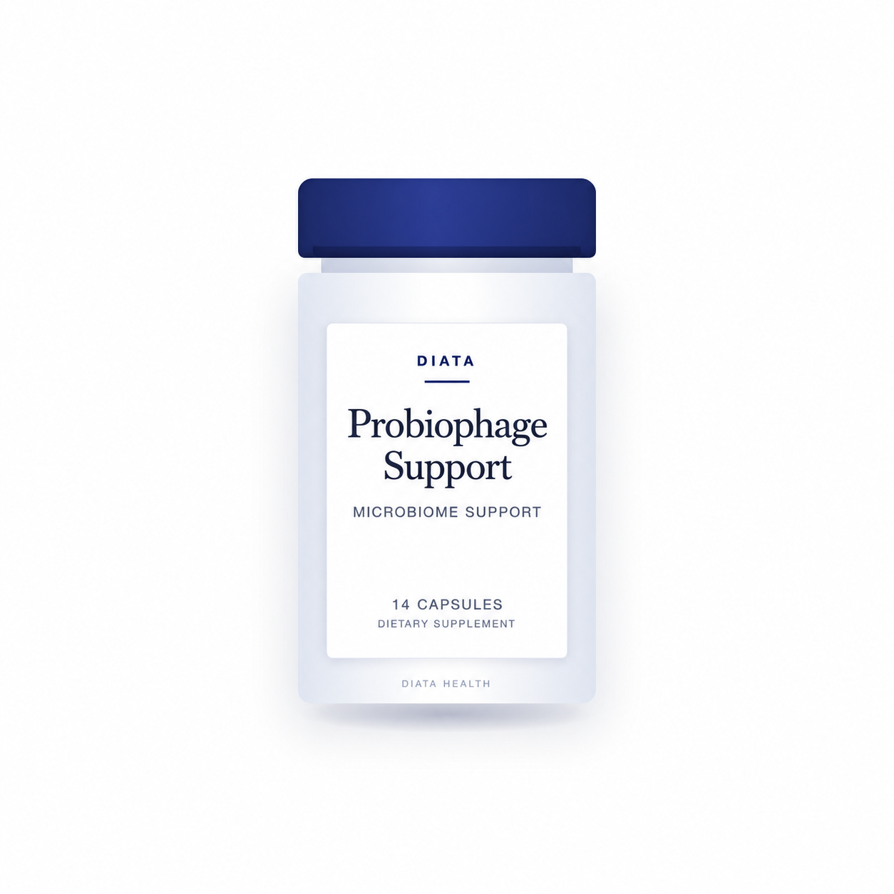 diata-supplement-pdp-v2:probiophage-support:8ba3e6154c76:bottle | Diata Probiophage Support | 14 Capsules