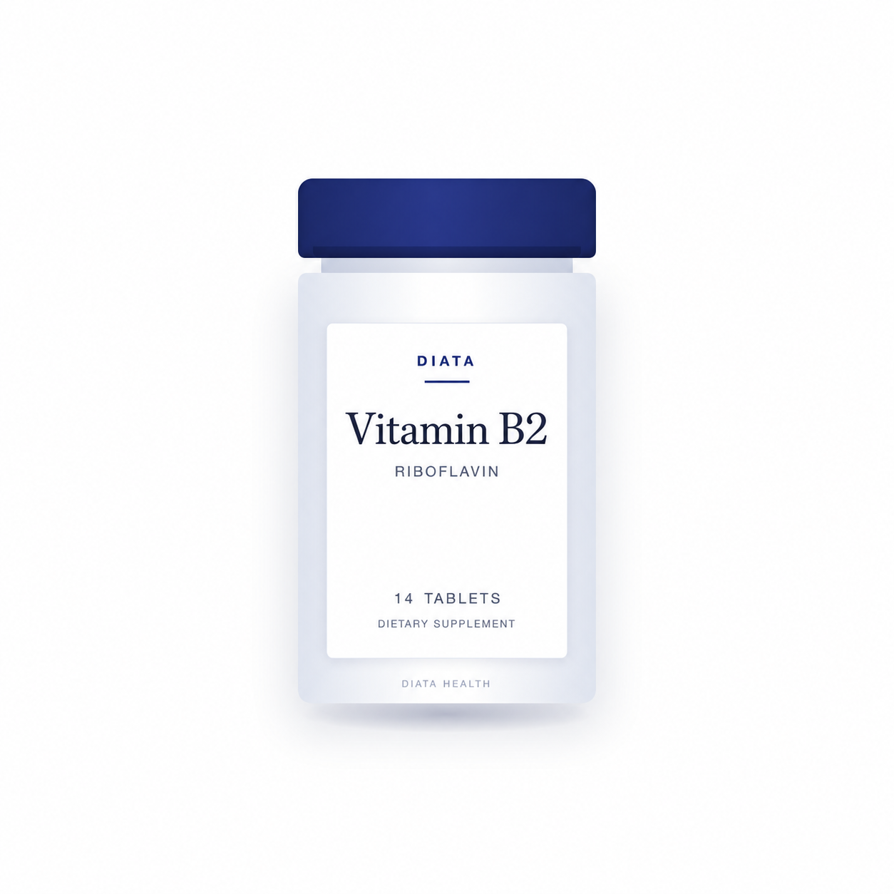 diata-supplement-pdp-v2:vitamin-b2:85aa14f9ac82:bottle | Diata Vitamin B2 | 14 Tablets
