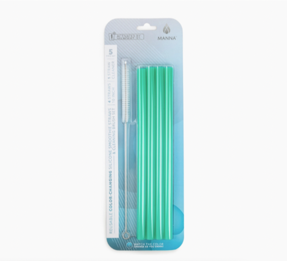 Blue Azure | Reusable Smoothie Straws {BPA-free}