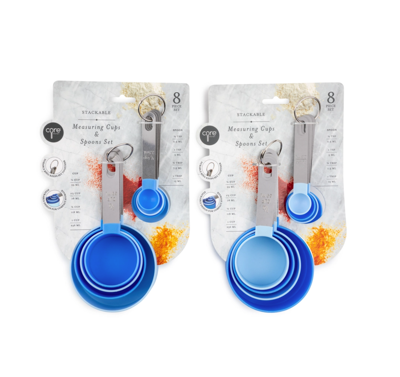 Blue Essentials | Measuring Spoons + Measuring Cups